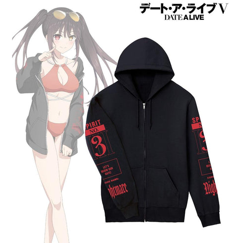 "Date A Live V" Original Illustration: Kyōko Tokisaki Beach Date Ver. Zip-Up Hoodie (Unisex)