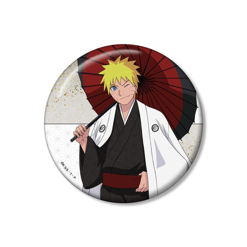 『NARUTO-ナルト- 疾風伝』描き下ろし うずまきナルト 番傘和装ver. 100mm缶バッジ