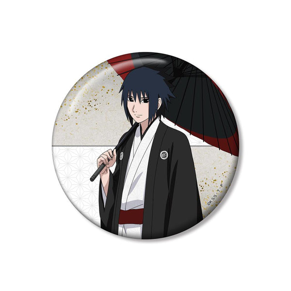 『NARUTO-ナルト- 疾風伝』描き下ろし うちはサスケ 番傘和装ver. 100mm缶バッジ