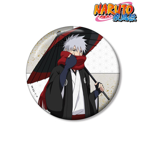 『NARUTO-ナルト- 疾風伝』描き下ろし はたけカカシ 番傘和装ver. 100mm缶バッジ