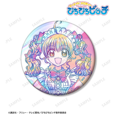 『ぴちぴちピッチ』描き下ろし 七海 るちあ メイドver. Ani-Art clear label 75mmオーロラ缶バッジ【202606再販】