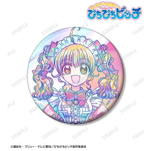 『ぴちぴちピッチ』描き下ろし 七海 るちあ メイドver. Ani-Art clear label 75mmオーロラ缶バッジ