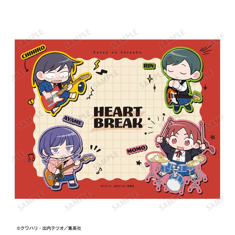 ふつうの軽音部 鷹見 水尾 田口 青春診断ガチャ おみくじ ふつうの軽音部』はーとぶれいく ちびキャラ F0号キャンバス