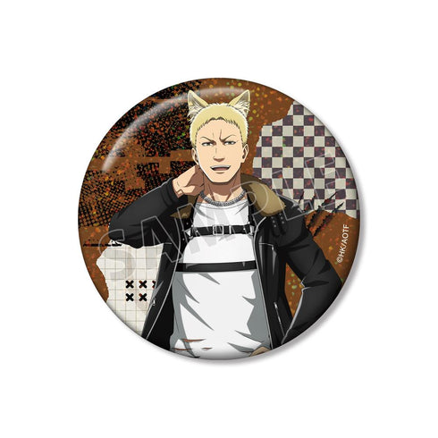 『進撃の巨人』描き下ろし ライナー 狼男ver. 75mmホログラム缶バッジ