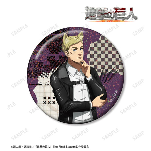 『進撃の巨人』描き下ろし エルヴィン 狼男ver. 75mmホログラム缶バッジ