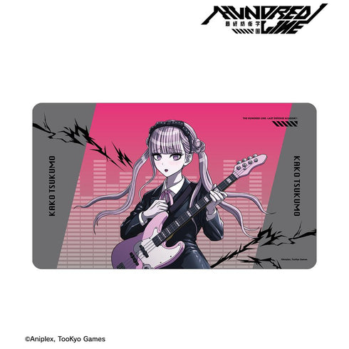 『HUNDRED LINE -最終防衛学園-』描き下ろし 九十九過子 ロックバンドver. マルチデスクマット