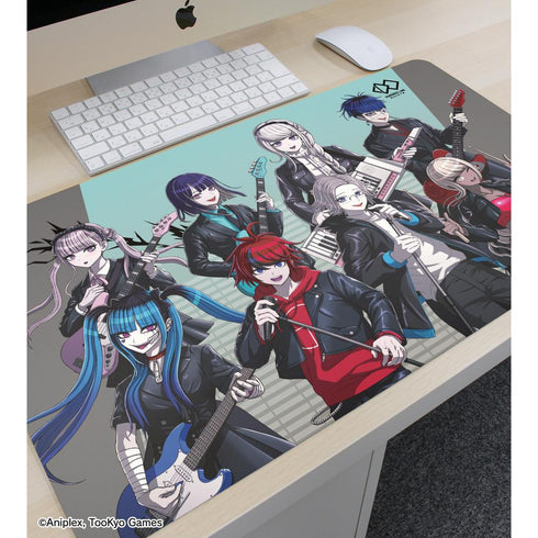 『HUNDRED LINE -最終防衛学園-』描き下ろし 集合 ロックバンドver. マルチデスクマット