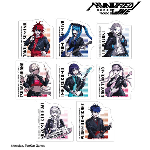 『HUNDRED LINE -最終防衛学園-』描き下ろし ロックバンドver. トレーディングダイカットステッカー(単位/BOX)