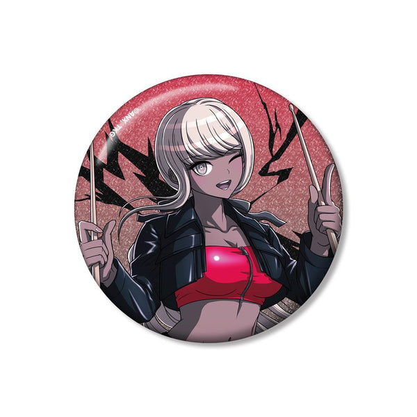 『HUNDRED LINE -最終防衛学園-』描き下ろし 川奈つばさ ロックバンドver. 75mmグリッター缶バッジ