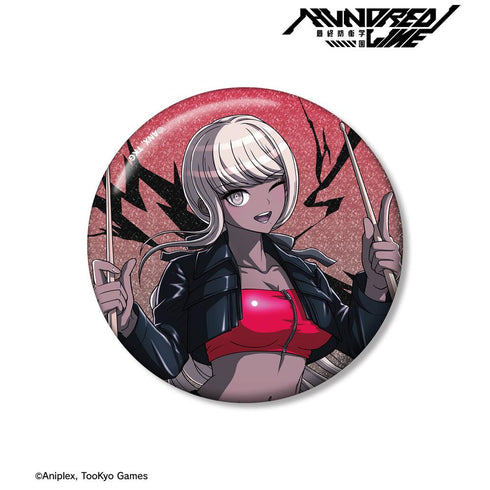 『HUNDRED LINE -最終防衛学園-』描き下ろし 川奈つばさ ロックバンドver. 75mmグリッター缶バッジ