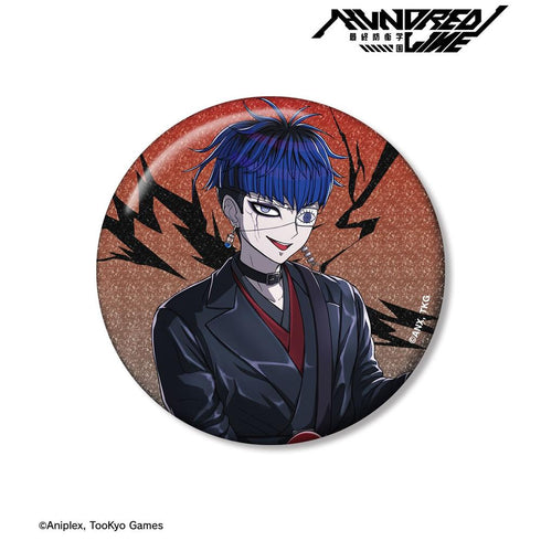 『HUNDRED LINE -最終防衛学園-』描き下ろし 面影歪 ロックバンドver. 75mmグリッター缶バッジ【202606再販】