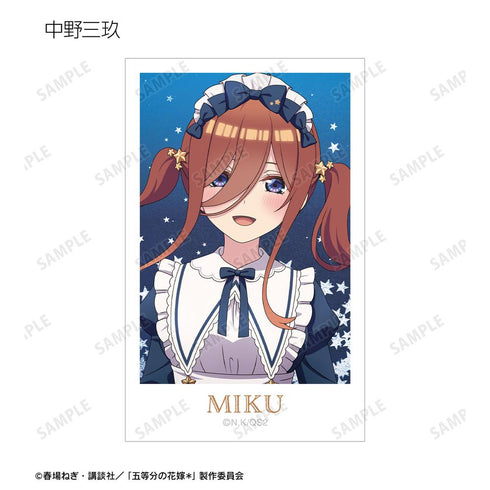 『五等分の花嫁*』描き下ろし 星空メイドver. インスタントカメラ風イラストカード5枚セット