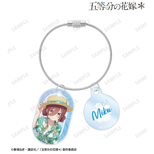 『五等分の花嫁*』描き下ろし 中野三玖 アロハシャツver. 2連ワイヤーアクリルキーホルダー