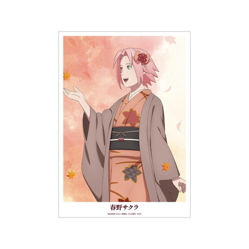 『NARUTO-ナルト- 疾風伝』描き下ろし 春野サクラ 秋の歩みver. A3マット加工ポスター