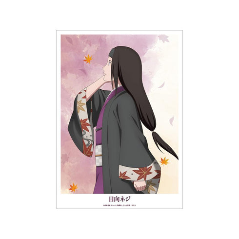 『NARUTO-ナルト- 疾風伝』描き下ろし 日向ネジ 秋の歩みver. A3マット加工ポスター