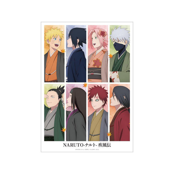 『NARUTO-ナルト- 疾風伝』描き下ろし 集合 秋の歩みver. A3マット加工ポスター