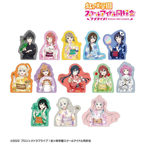 『ラブライブ!虹ヶ咲学園スクールアイドル同好会』描き下ろし 縁日ver. トレーディングダイカットステッカー(単位/BOX)