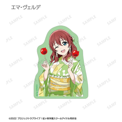 『ラブライブ!虹ヶ咲学園スクールアイドル同好会』描き下ろし 縁日ver. トレーディングダイカットステッカー(単位/BOX)