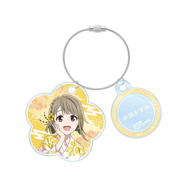 『ラブライブ!虹ヶ咲学園スクールアイドル同好会』描き下ろし 中須かすみ 縁日ver. 2連ワイヤーアクリルキーホルダー【202605再販】