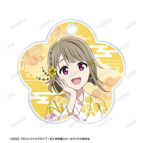 《Love Live! 虹咲学园校园偶像同好会》全新绘制 中须霞 庙会版 双连线亚克力钥匙扣【202605再版】