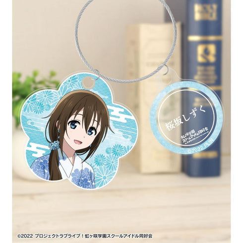 《Love Live! 虹咲学园校园偶像同好会》全新绘制 樱坂静 庙会版 双连线亚克力钥匙扣【202605再版】