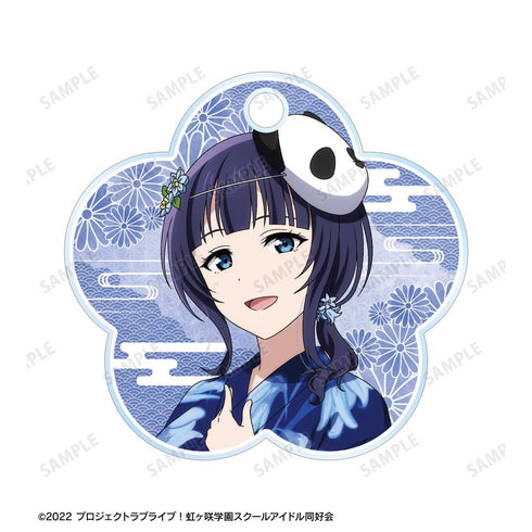 《Love Live! 虹咲学园校园偶像同好会》全新绘制 朝香果林 庙会版 双连线亚克力钥匙扣【202605再版】