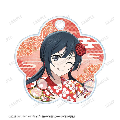 《Love Live! 虹咲学园校园偶像同好会》全新绘制 优木节菜 庙会版 双连线亚克力钥匙扣【202605再版】