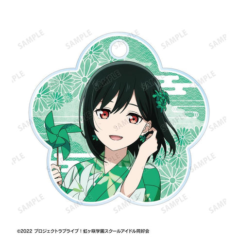 《Love Live! 虹咲学园校园偶像同好会》全新绘制 三船栞子 庙会版 双连线亚克力钥匙扣【202605再版】