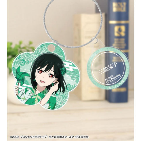 《Love Live! 虹咲学园校园偶像同好会》全新绘制 三船栞子 庙会版 双连线亚克力钥匙扣【202605再版】
