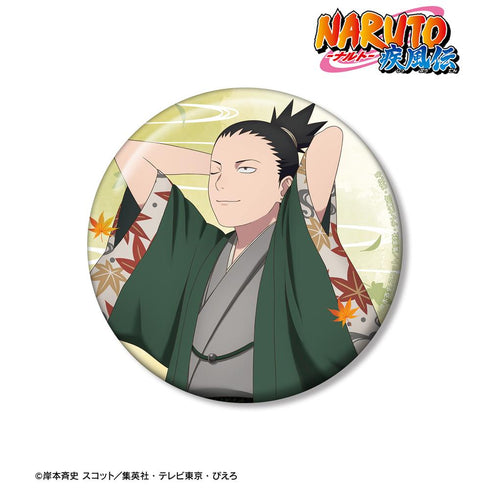 『NARUTO-ナルト- 疾風伝』描き下ろし 奈良シカマル 秋の歩みver. 100mm缶バッジ