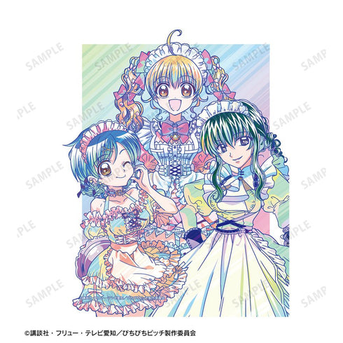 『ぴちぴちピッチ』描き下ろし 集合 メイドver. Ani-Art clear label F0号キャンバスボード