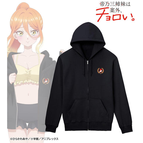 『帝乃三姉妹は案外、チョロい。』描き下ろしイラスト 帝乃 二琥 ビーチデートver. 着用ジップパーカーユニセックス