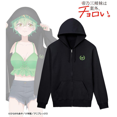 『帝乃三姉妹は案外、チョロい。』描き下ろしイラスト 帝乃 三和 ビーチデートver. 着用ジップパーカーユニセックス