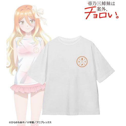 『帝乃三姉妹は案外、チョロい。』描き下ろしイラスト 帝乃 二琥 ビーチデートver. 着用BIGシルエットTシャツユニセックス