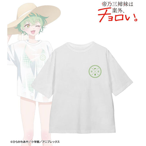 『帝乃三姉妹は案外、チョロい。』描き下ろしイラスト 帝乃 三和 ビーチデートver. 着用BIGシルエットTシャツユニセックス