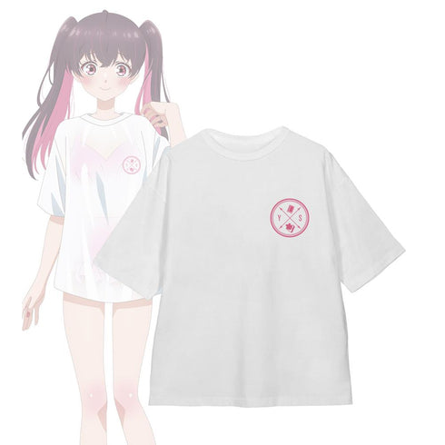 『帝乃三姉妹は案外、チョロい。』描き下ろしイラスト 矢乙女 桜 ビーチデートver. 着用BIGシルエットTシャツユニセックス