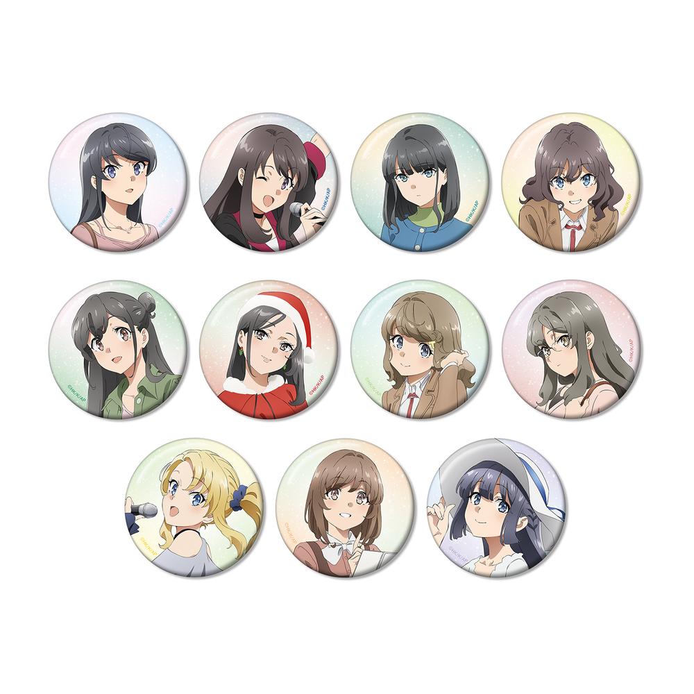 青春ブタ野郎はサンタクロースの夢を見ない 缶バッジ 桜島麻衣 TVアニメ『青春ブタ野郎はサンタクロースの夢を見ない』より、夏