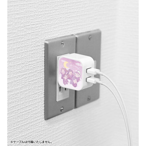 『忍たま乱太郎』四年生集合 ar-Unity 星座柄 2ポートUSBアダプター