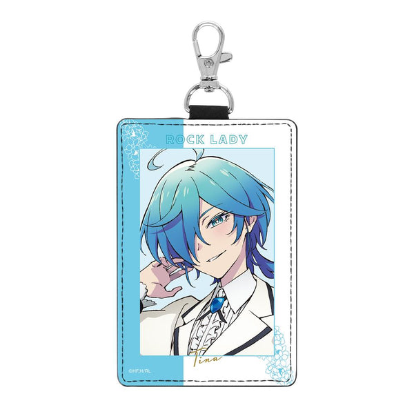 『ロックは淑女の嗜みでして』院瀬見ティナ ナスカン付き1ポケット縦型パスケース