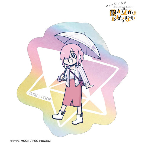 『Fate/Grand Order 藤丸立香はわからない』槌田先生 描き下ろし マシュ・キリエライト 梅雨の合間にver. オーロラステッカー