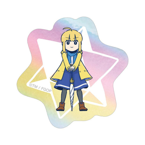 『Fate/Grand Order 藤丸立香はわからない』槌田先生 描き下ろし アルトリア・ペンドラゴン 梅雨の合間にver. オーロラステッカー