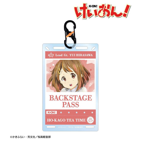 《輕音!》平澤唯 Ani-Art aqua label 附後台通行證風格卡扣的卡片型壓克力鑰匙圈【202608 再版】