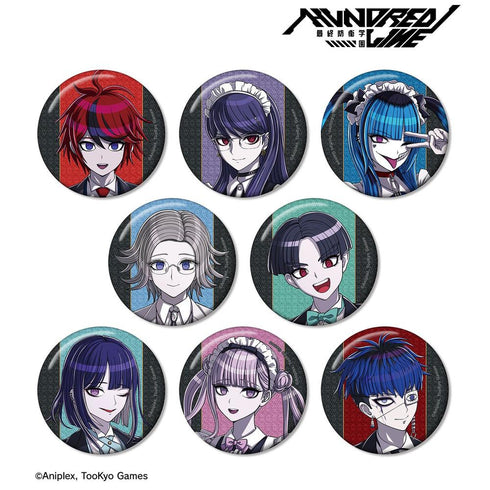 『HUNDRED LINE -最終防衛学園-』描き下ろし メイド&執事ver. トレーディンググリッター缶バッジ(単位/BOX)【202606再販】