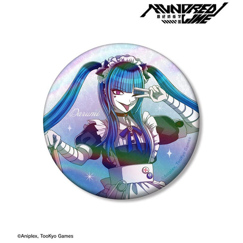 『HUNDRED LINE -最終防衛学園-』描き下ろし 飴宮怠美 メイドver. 75mmオーロラ缶バッジ【202606再販】