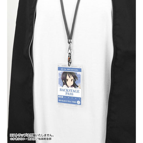 《轻音!》秋山澪 Ani-Art aqua label 附带后台通行证风格卡扣的卡片型亚克力钥匙扣【202608再版】