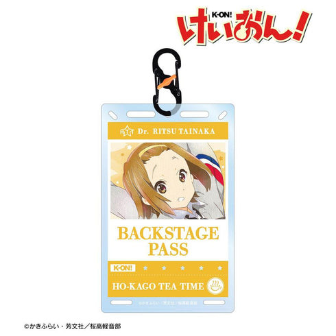 《輕音!》田井中律 Ani-Art aqua label 附後台通行證風格卡扣的卡片型壓克力鑰匙圈【202608 再版】