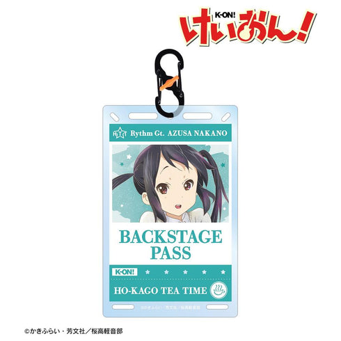 《輕音!》中野梓 Ani-Art aqua label 附後台通行證風格卡扣的卡片型壓克力鑰匙圈【202608 再版】