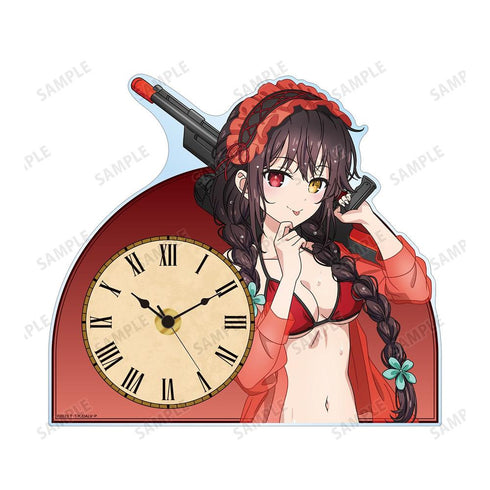 《约会大作战V》全新绘制 时崎狂三 “约会大度假”版 亚克力立牌时钟【202604再版】