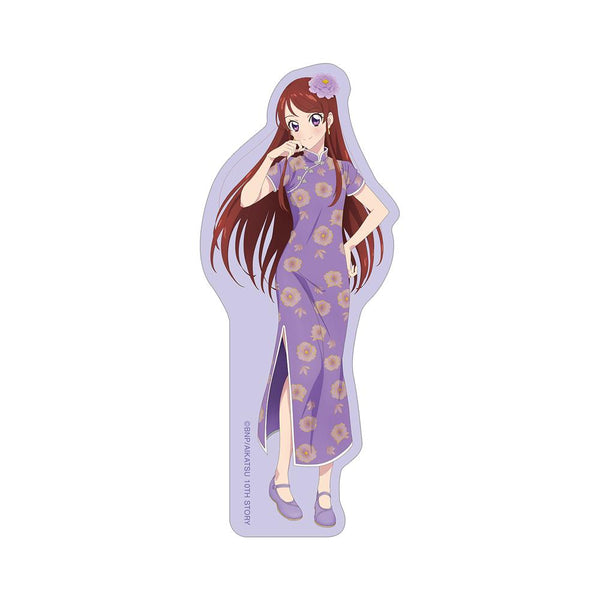 『アイカツ! 10th STORY ~未来へのSTARWAY~』描き下ろし 紫吹 蘭 チャイナドレスver. ダイカットステッカー