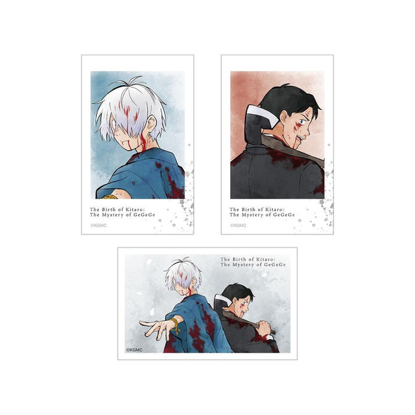 "The Birth of Kitaro: The Mystery of Gegege" Original Art: Kitaro's Father & Mizuki – "Father's Fighting Back" Ver. 3-Card Set